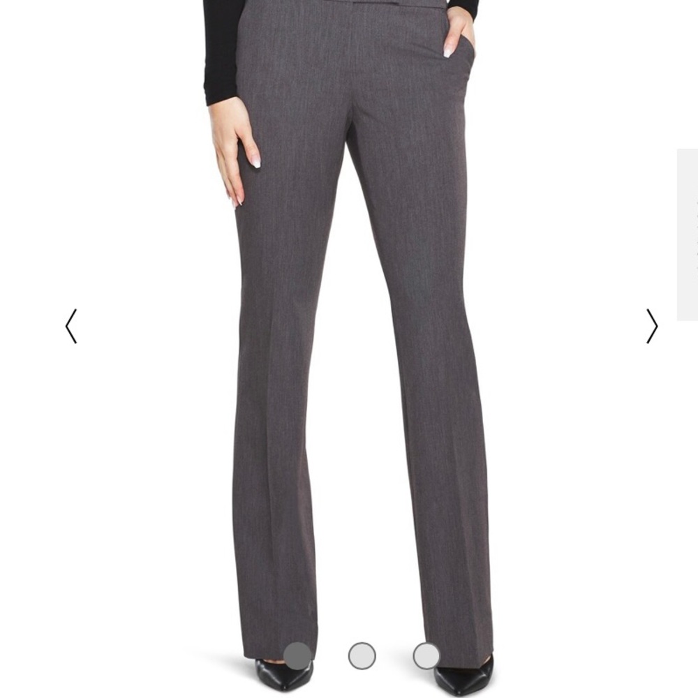 {White House Black Market} Gray Flare Leg Pants